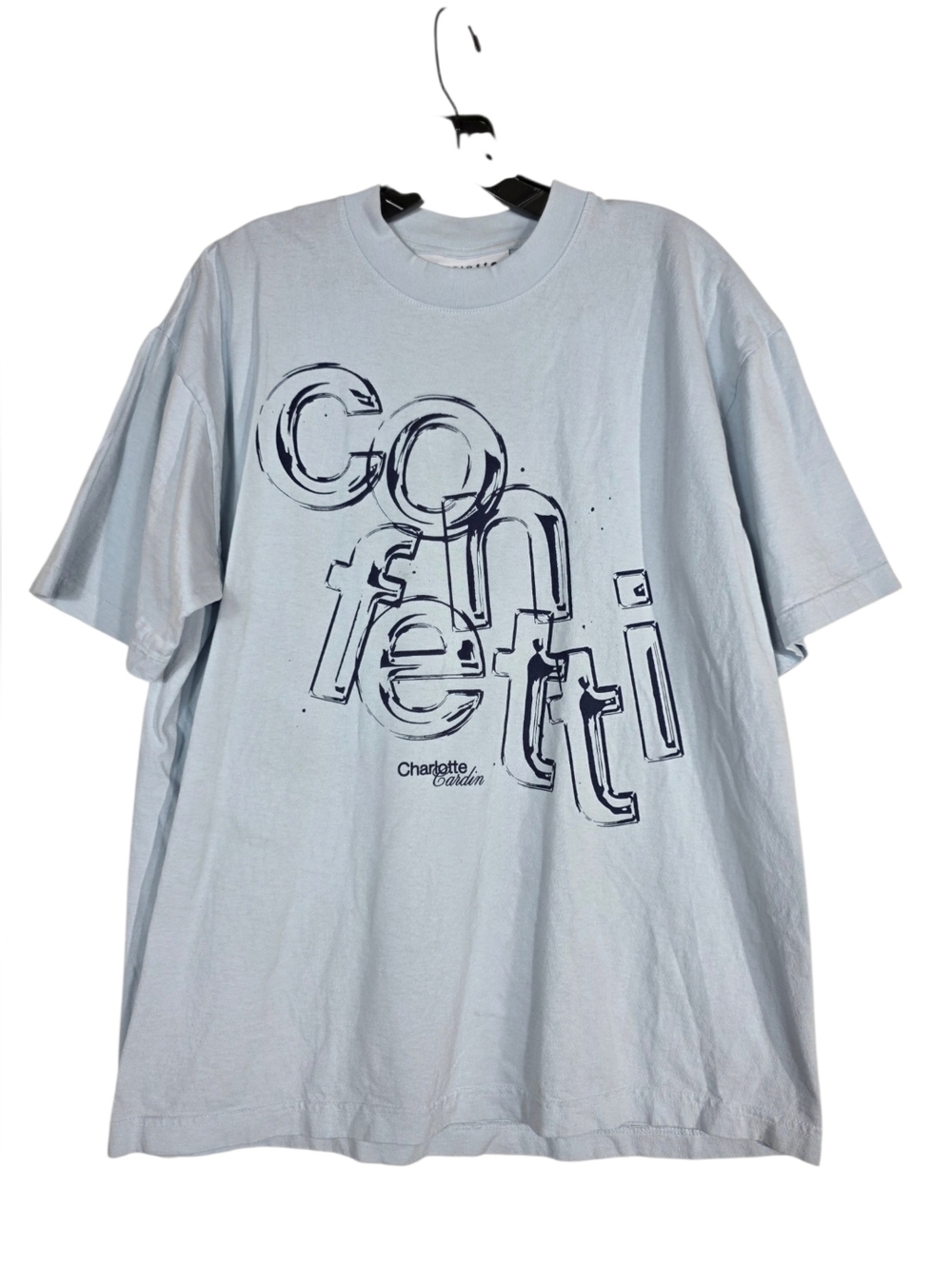 Charlotte Cardin Confetti  Light Blue cotton Graphic Short-Sleeve Tee Unisex fit
